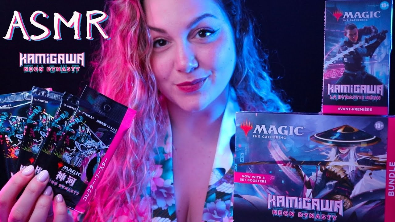 ASMR | Opening Booster Kamigawa Neon Dynastie | Magic The Gathering | FR