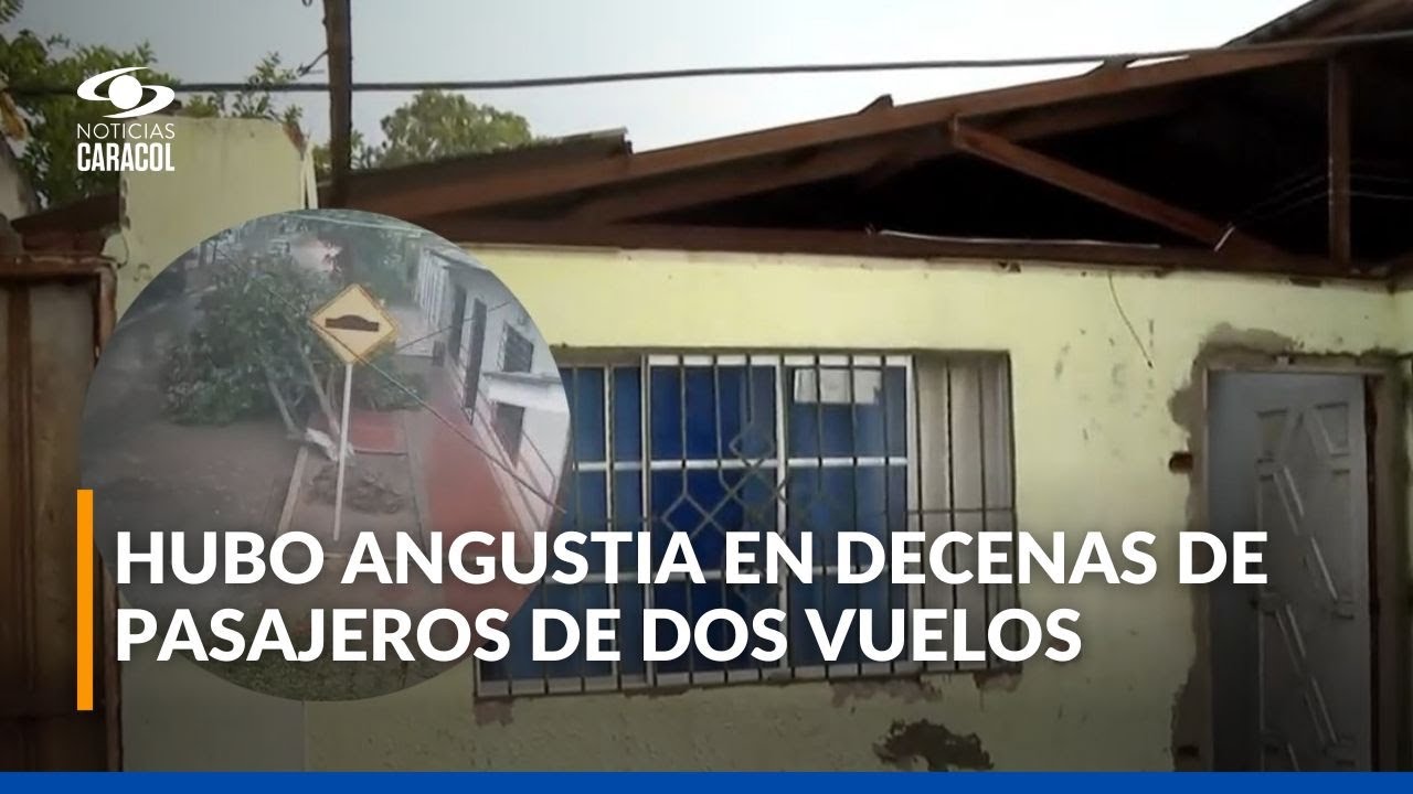 Vendaval destechó viviendas y derribó árboles en Sabanagrande, Atlántico