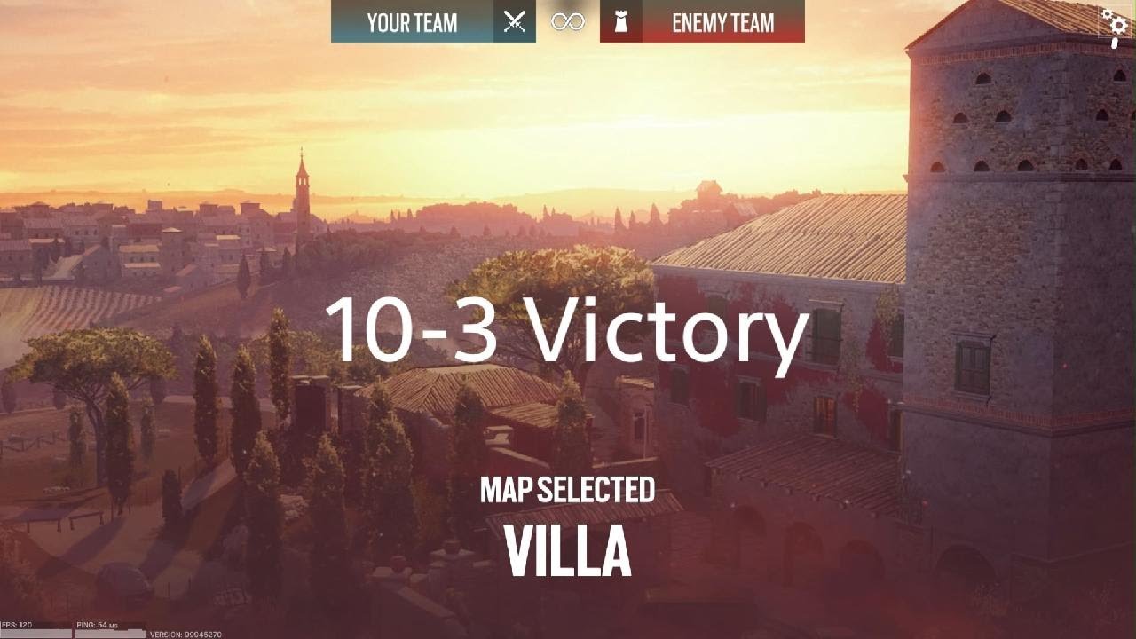 R6 with Dennis Villa Ranked 10-3 Victory