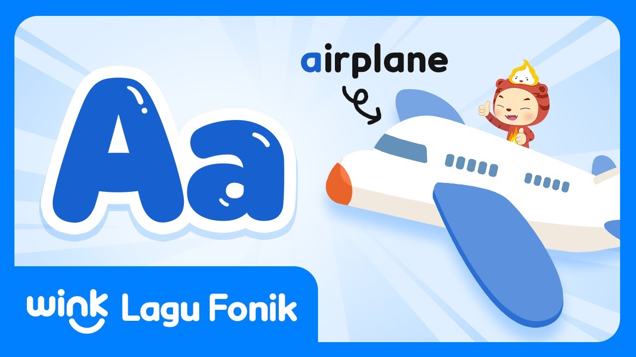 Lagu Fonik Wink A / Alfabet Aa / Lagu Bahasa Inggris Anak / Lagu Anak / Anak 3-5 tahun / Fonik Chant