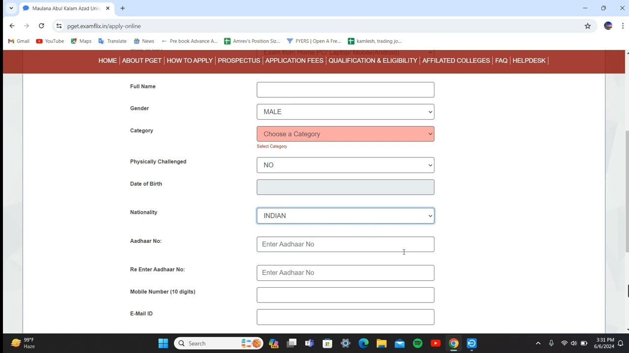 pget 2024 || makaut pget form fill-up process step by step