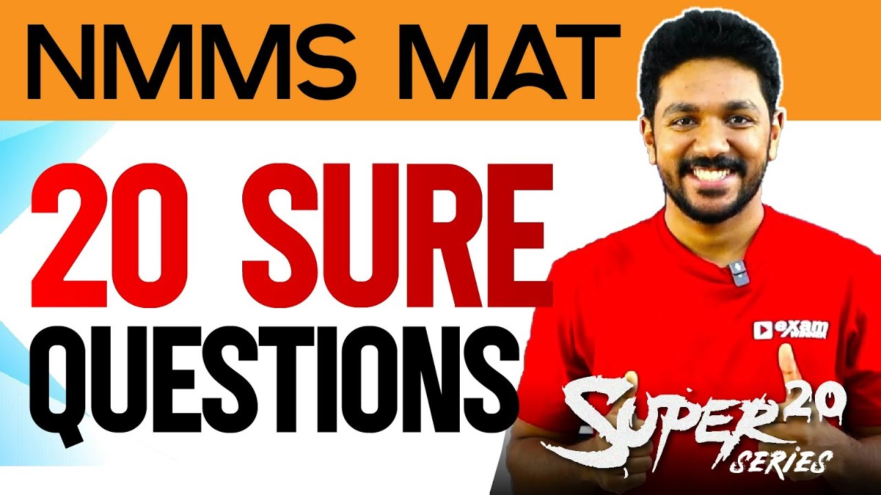NMMS MAT | SUPER 20 | Important Questions | Exam Winner