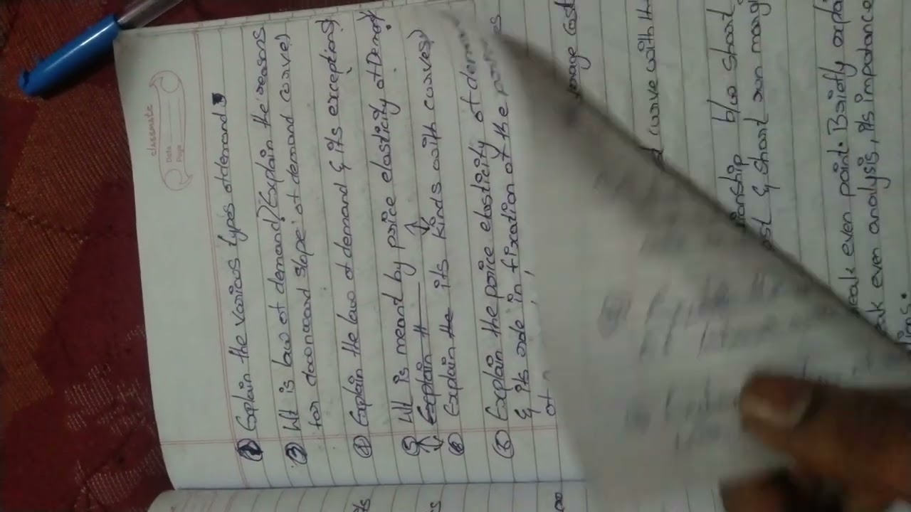 important questions BE 5th semester #businesseconomics #subject #5thsemexam