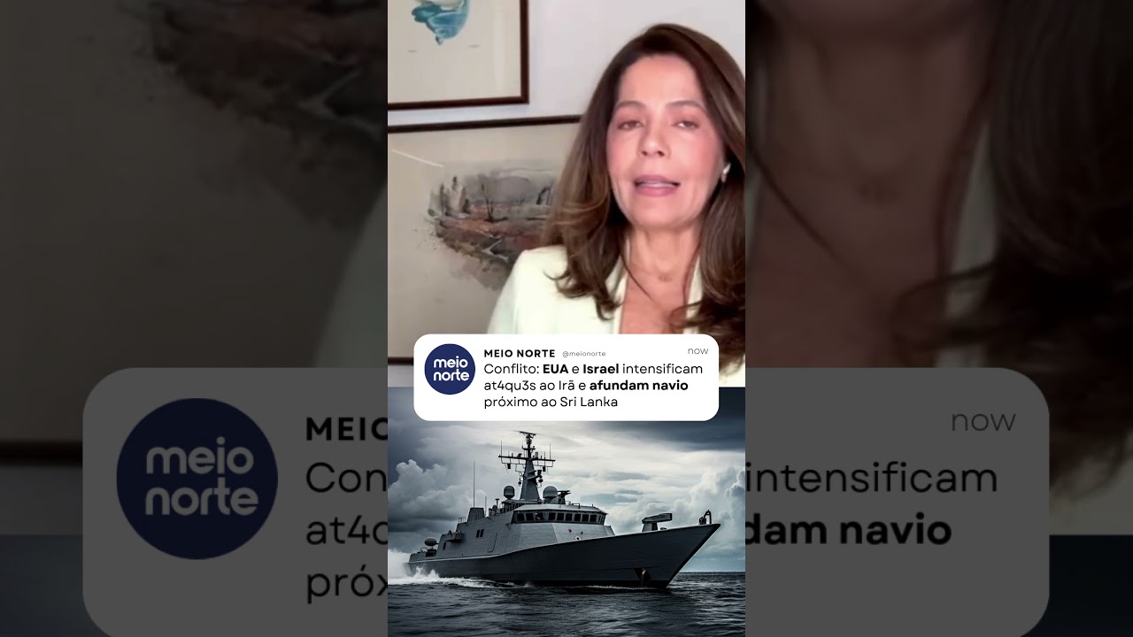 EUA e Israel intensificam at4qu3s ao Ir&atilde; e afundam navio pr&oacute;ximo ao Sri Lanka #shorts
