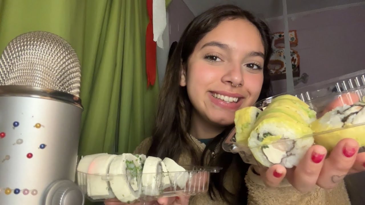 ASMR Comiendo SUSHITUMARE| Mouth Sounds| SOFIWI
