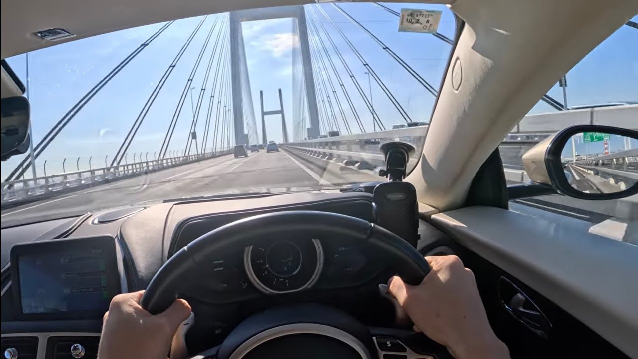 [4K] Aston Martin DB11 V12 | Yokohama Bay Area POV – Haneda Airport, Daikoku & Bay Bridge