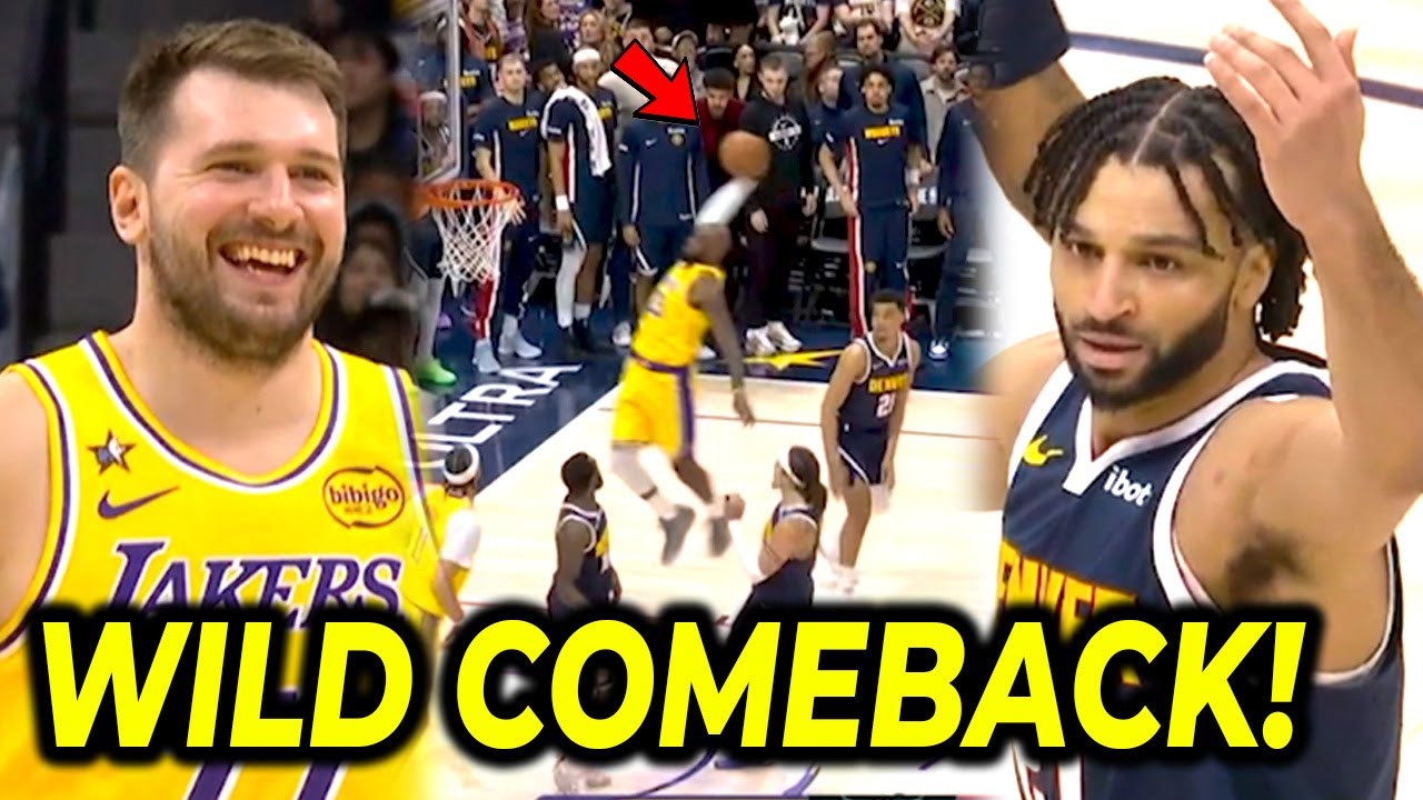 Nag-celebrate agad ang Nuggets tinawanan ni Luka, lumipad si Lolobron! | Wild wild comeback!