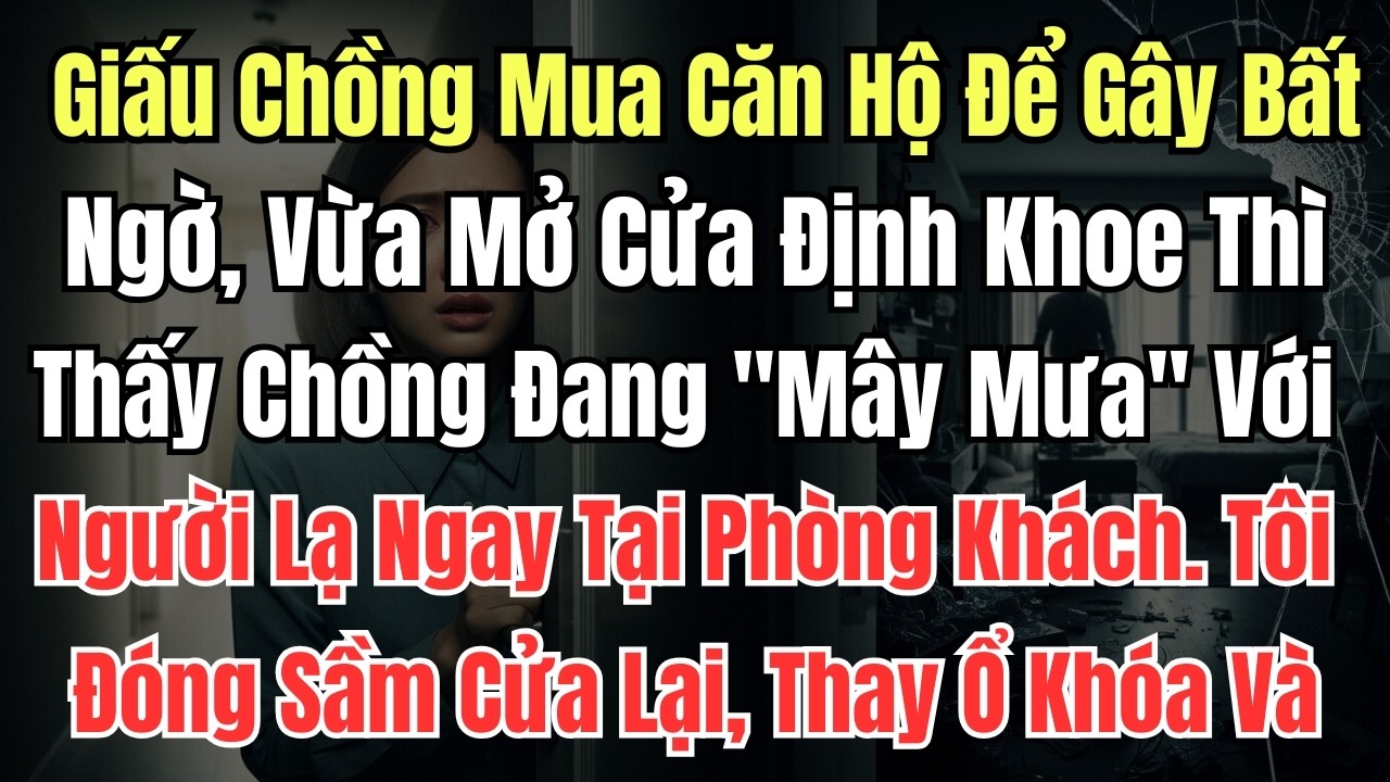 Giấu Chồng Mua Căn Hộ Để Gây Bất Ngờ, Vừa Mở Cửa Định Khoe Thì Thấy Chồng Đang Mây Mưa Với Người Lạ