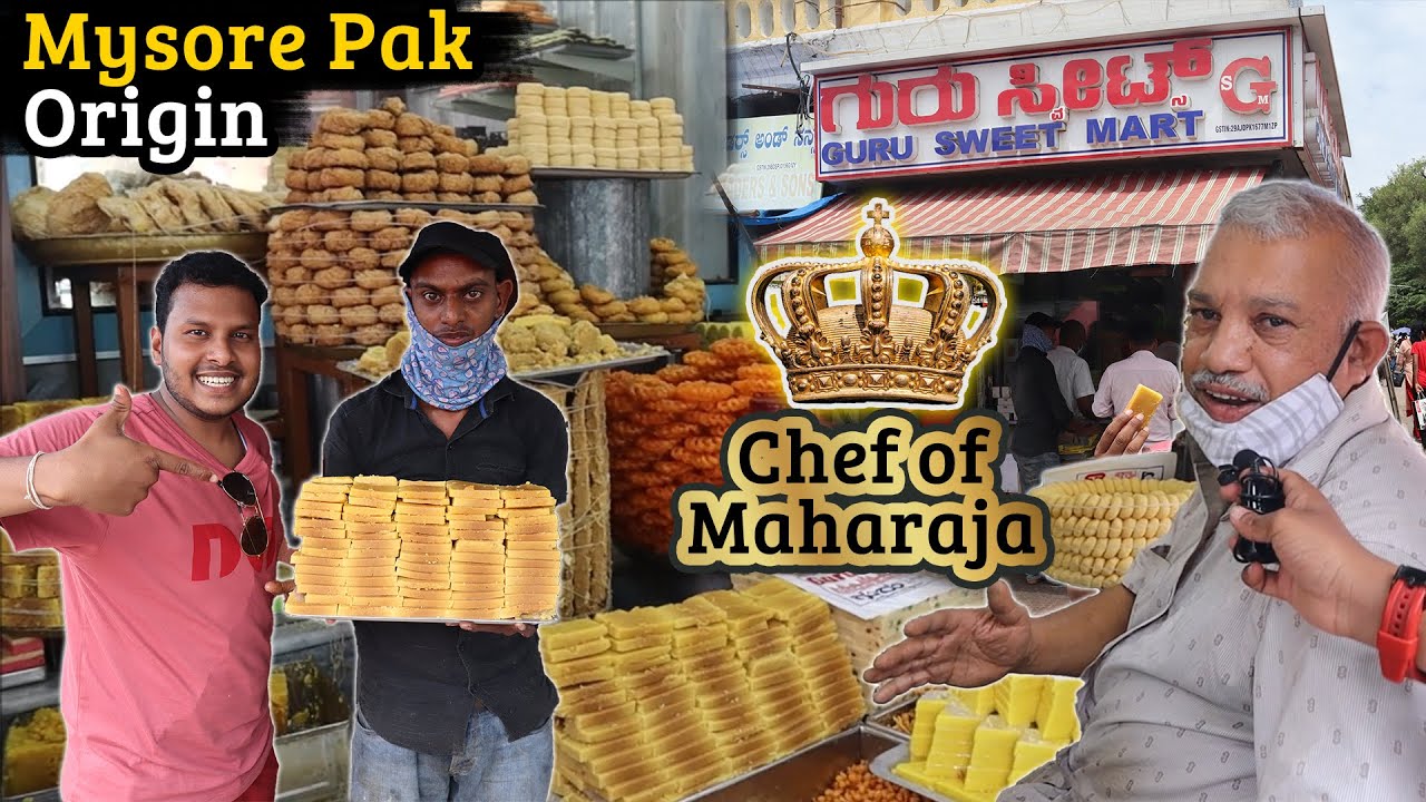 Original MYSORE PAK Origin - Invented in 1935  - Guru Sweet Mart History