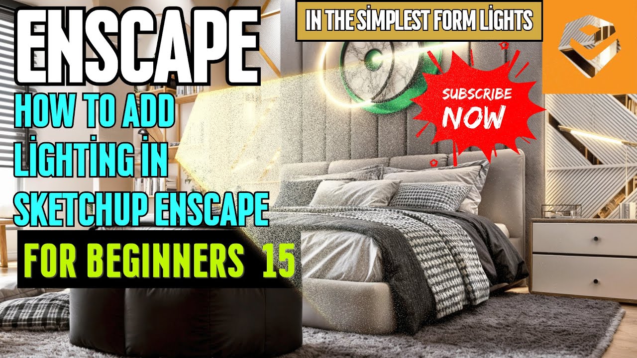 How to Add Lighting in Sketchup Enscape ? the highest quality lights !
