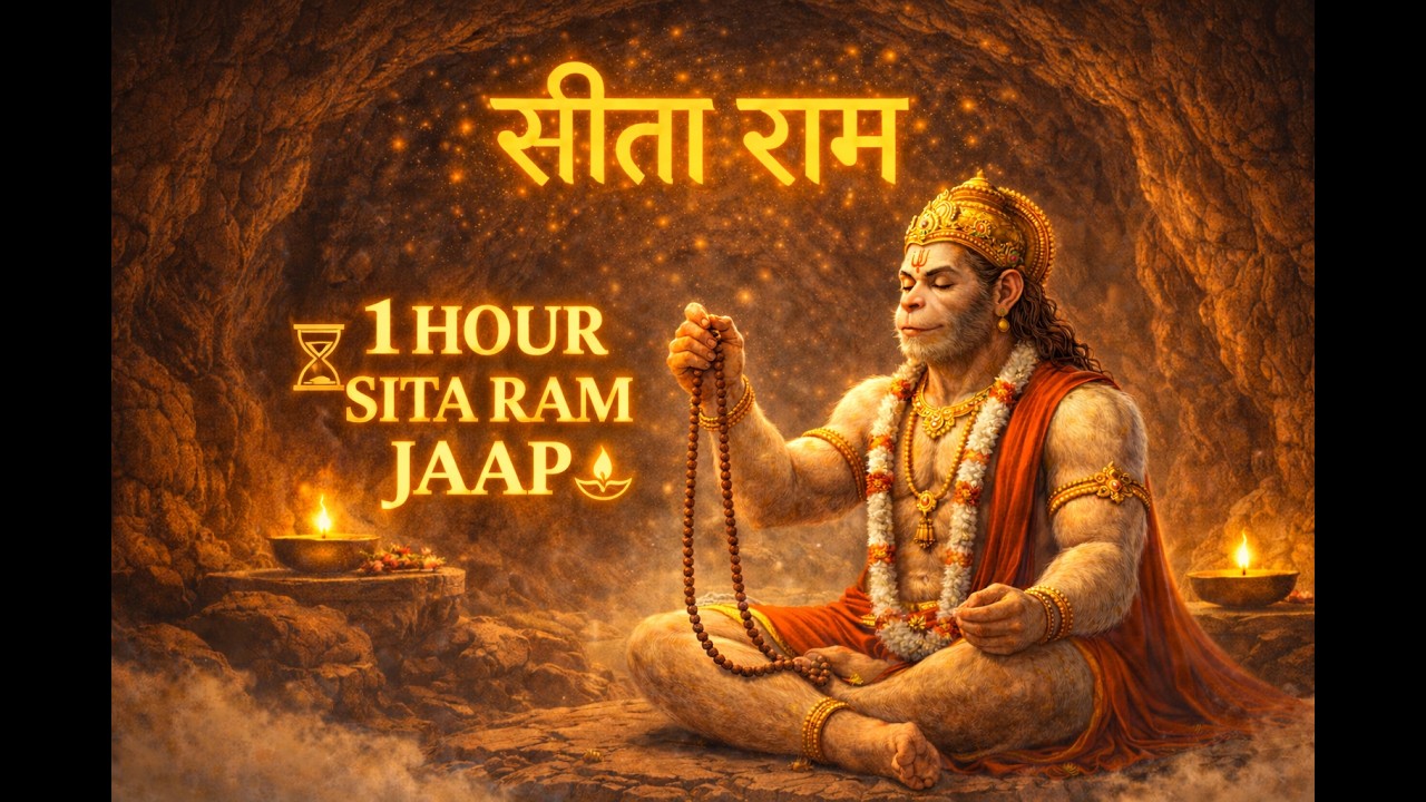 1 Hour Sita Ram Mantra Jaap | Morning Meditation & Positive Energy | सीताराम मंत्र जाप 🙏✨