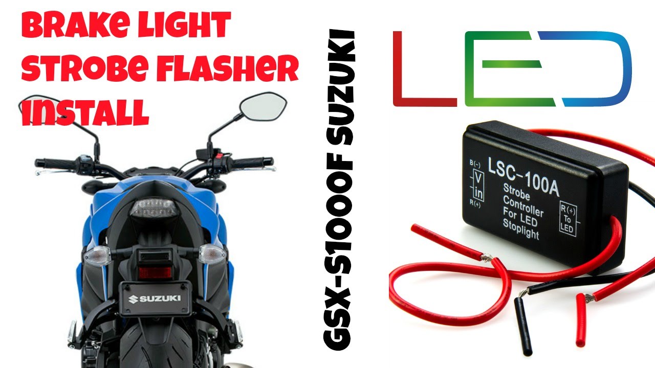Brake Light Strobe Module Install, GSX-S1000/F Brake Flasher