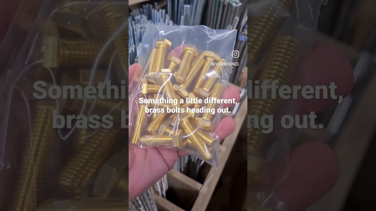 Do you use brass bolts / set screws? Great to see them heading out