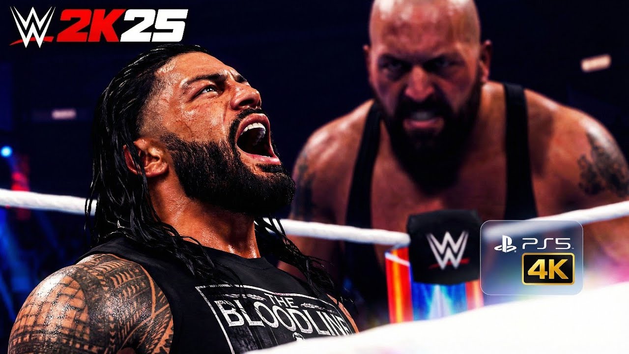 ROMAN REIGNS SPEARS A GIANT! | Roman Reigns vs. Big Show | (WWE 2K25 PS5) | 4K |