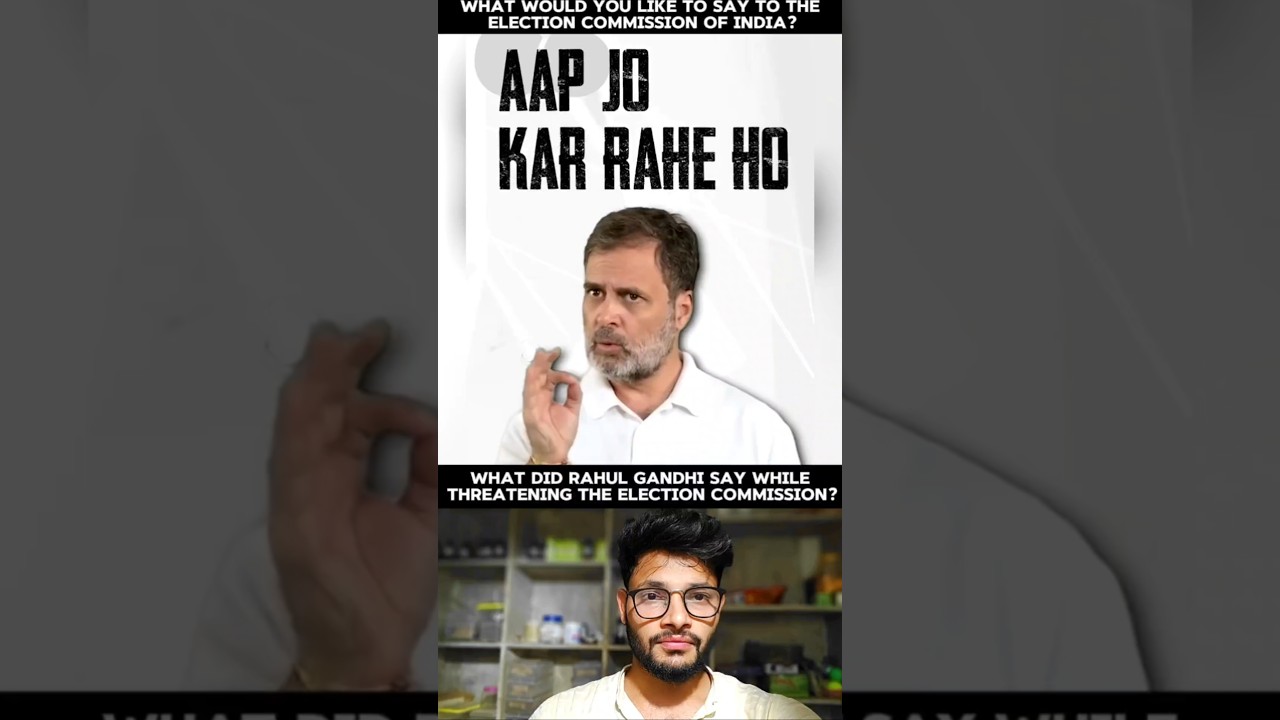 What did Rahul Gandhi say while threatening the Election Commission🔥 #elctioncommission #rahulgandhi