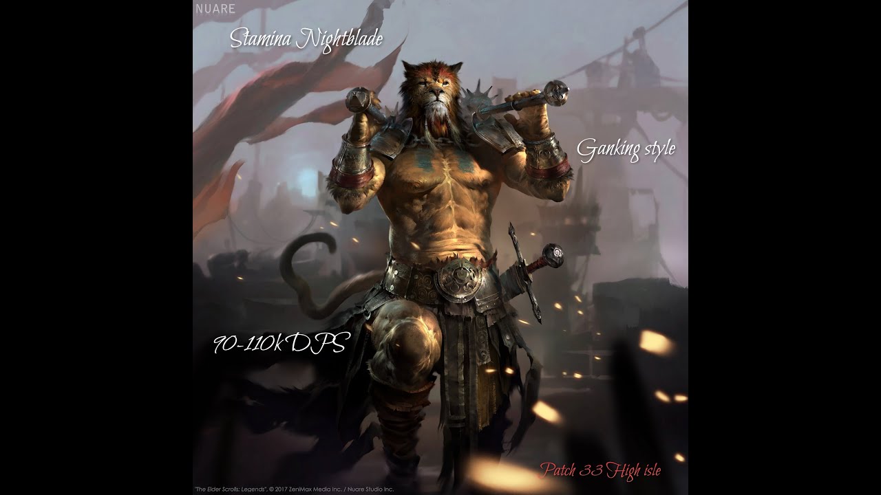 ESO PVP Ganker Stamina Nightblade Full Guide Patch 33 High isle. НБ через ХА ПВП ТЕСО ганкер патч 33