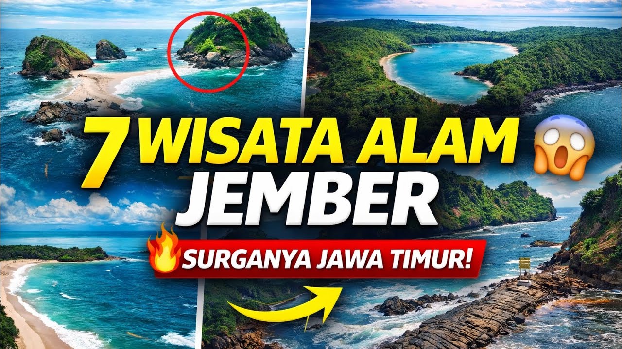 SURGA TERSEMBUNYI‼️7 wisata alam Jember yang wajib kamu kunjungi 🔥