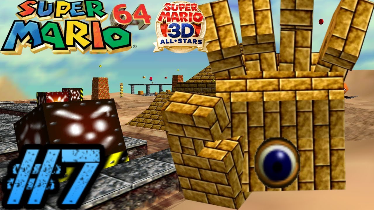 Super Mario 64 (Super Mario 3D All-Stars) - Shifting Sand Land 100% - Full Gameplay part 7