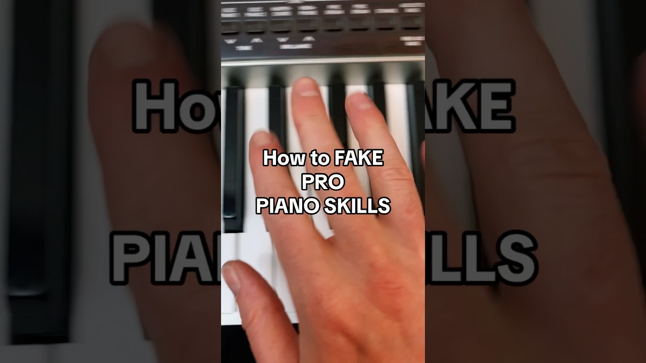 How 2 FAKE PRO PIANO SKILLS 🤯 #piano #easypiano
