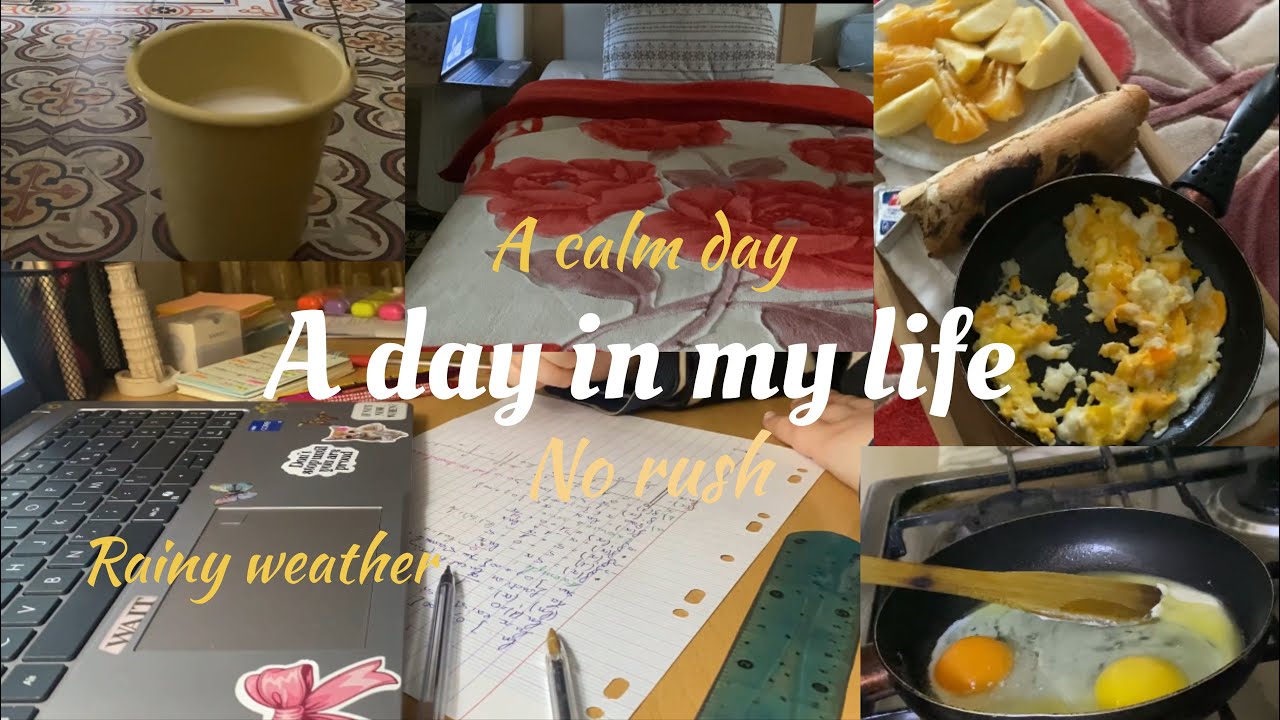 VLOG: cooking🧑‍🍳 ,studying📚,cleaning🧹,cozy,rainy day⛈️