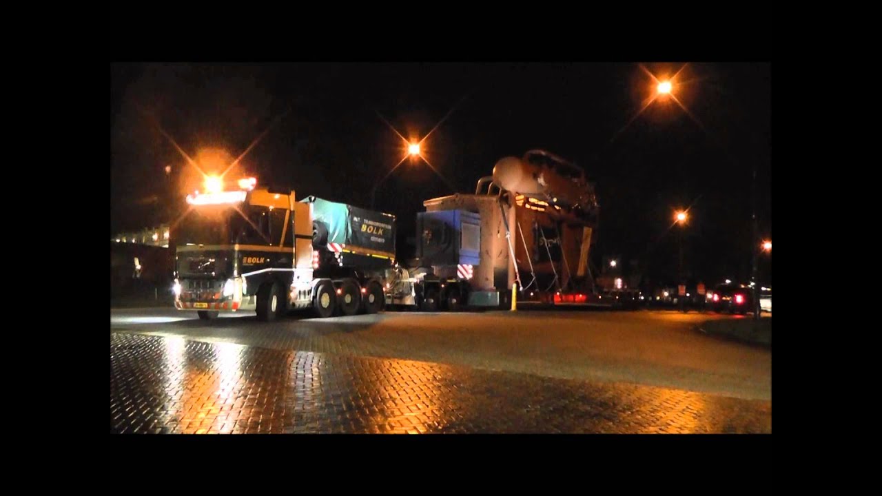Bolk Transport moves a boiler (7500 x 5047 x 13126, 67 tons)