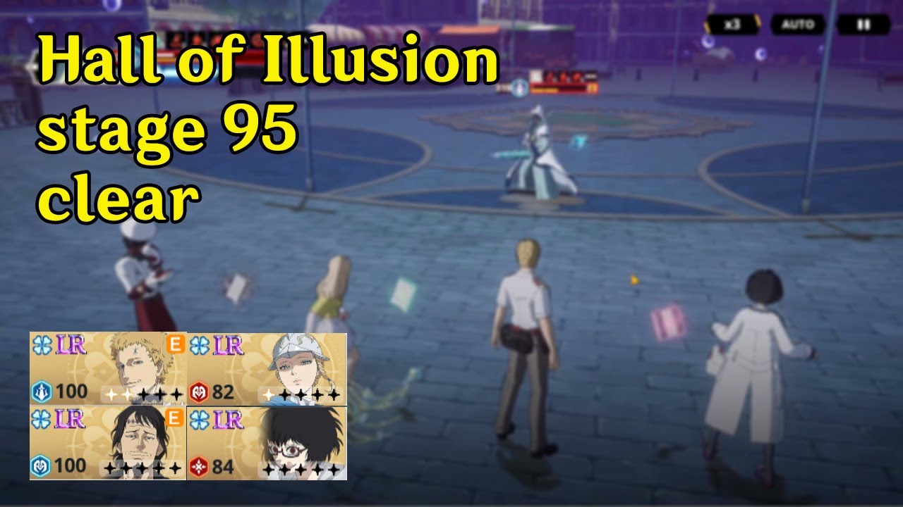 Hall of Illusion stage 95 clear - Julius, Charlotte, Lotus, Sally | Black Clover Mobile (Global)