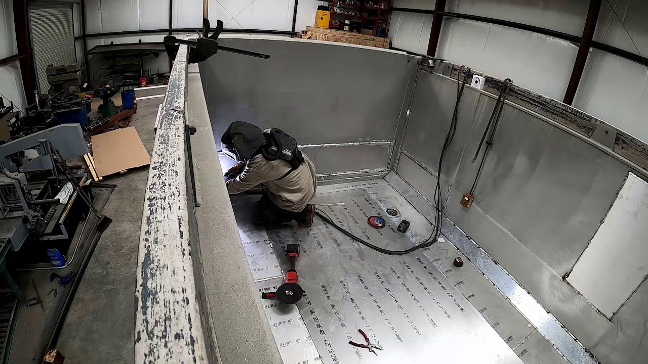 ALUMINUM DUMP TRUCK BED OVERLAY PART 2 TAILGATE REPAIRS AND FITMENT