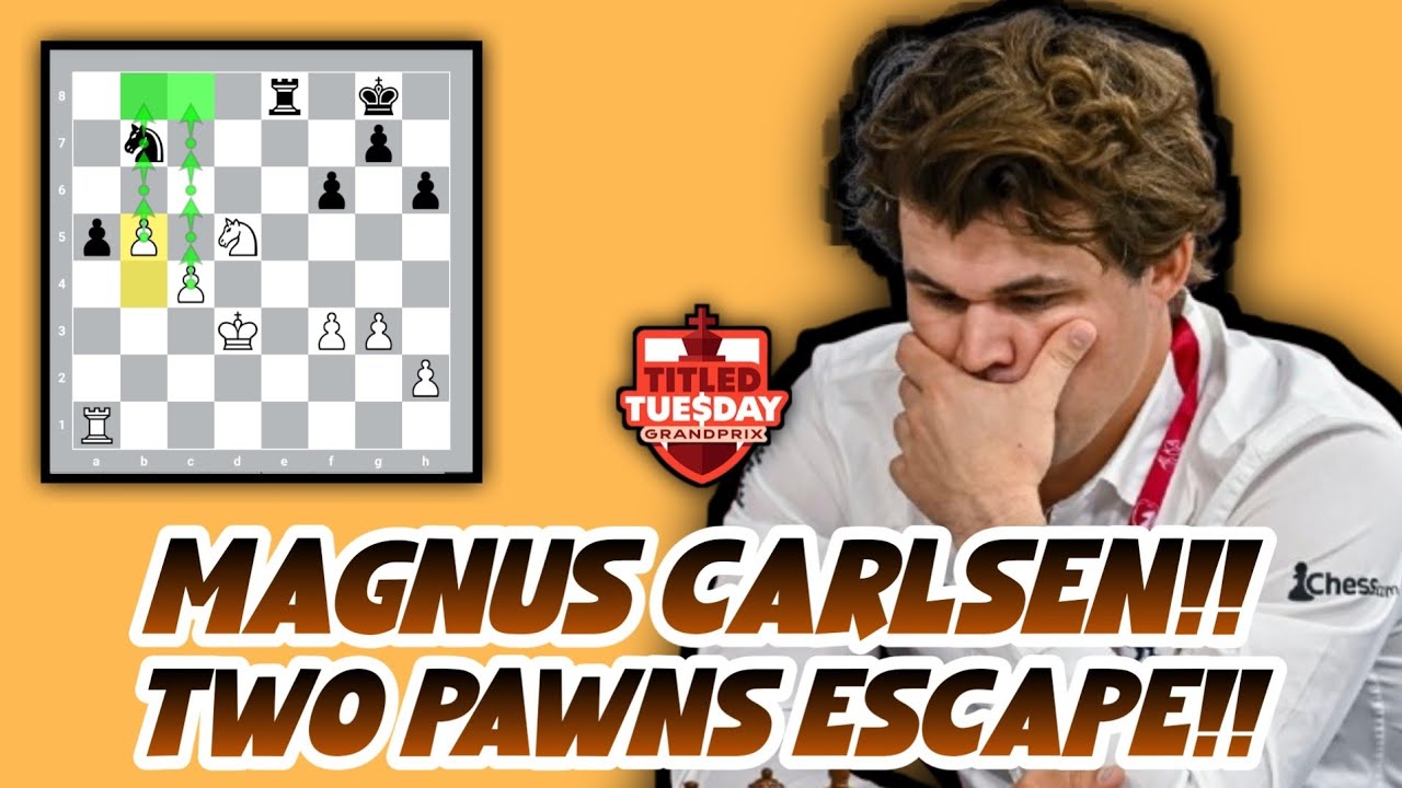 Carlsen's two pawns promoted || Magnus carlsen vs Vladimir predein || Titled Tuesday Grand Prix 2026
