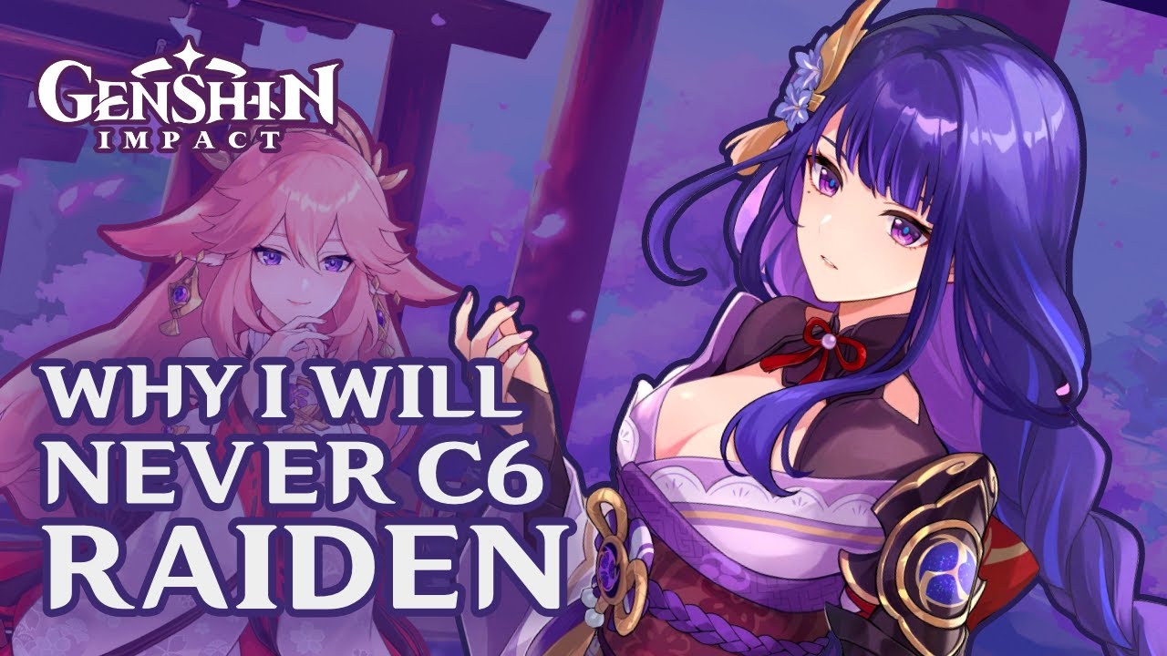 I was going to C6 Raiden, but I changed my mind. Genshin character review!