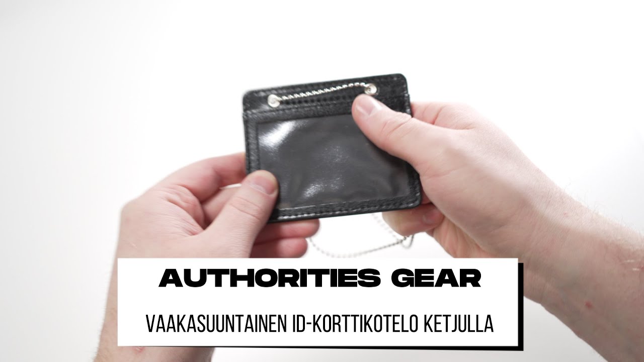 AUTHORITIES GEAR - VAAKASUUNTAINEN ID-KORTTIKOTELO KETJULLA