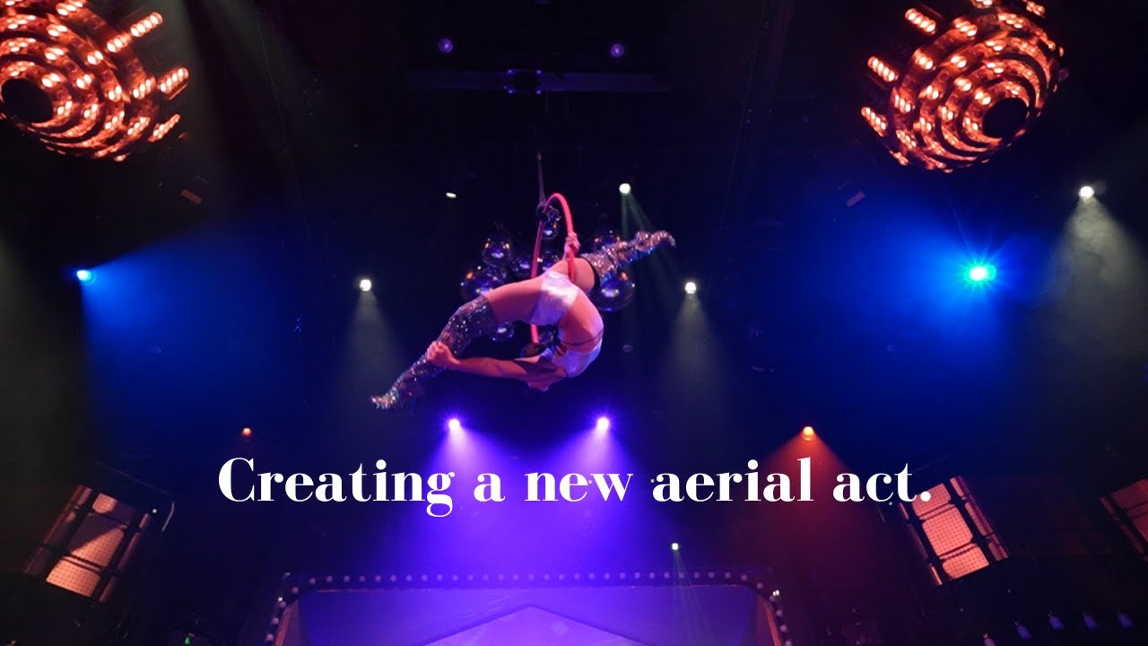 Creating a new aerial hoop act.
