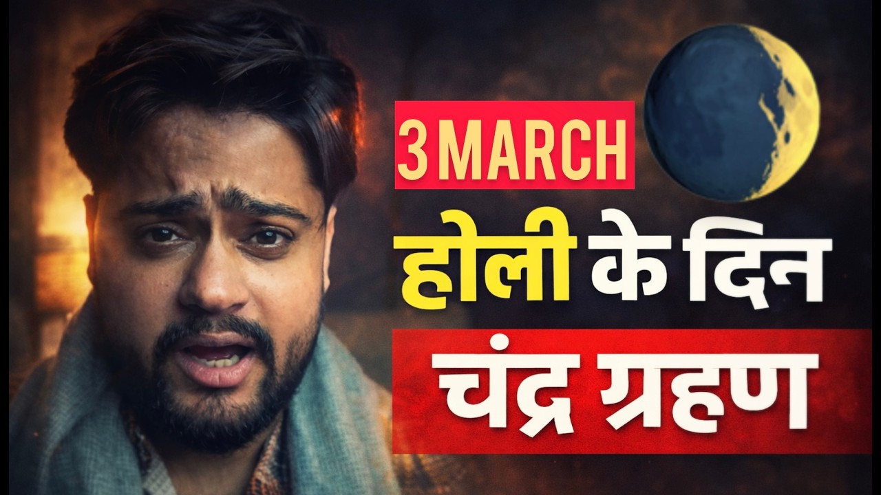 3 मार्च 2026 चंद्र ग्रहण | Holi par hoga 2026 ka pehla Chandra Grahan | Lunar Eclipse