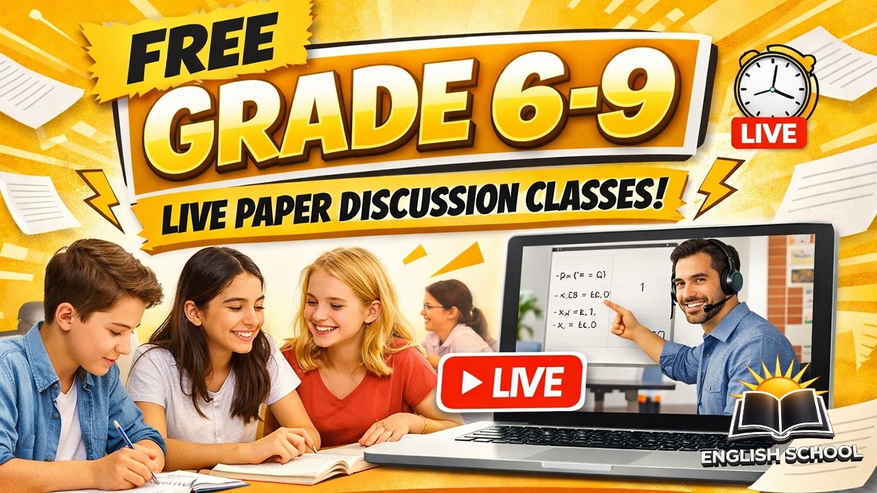 🔴 Live Free English Class Grade 6 - 9  | 3 | Free Live Class |  #liveeducation #learnenglishtamil