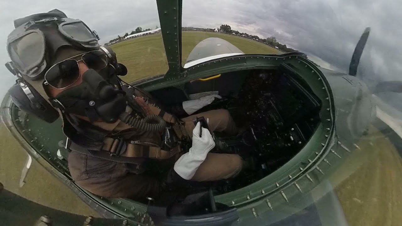 Inside Spitfire,. Airshow Ferte-Alais . 28 August 2021