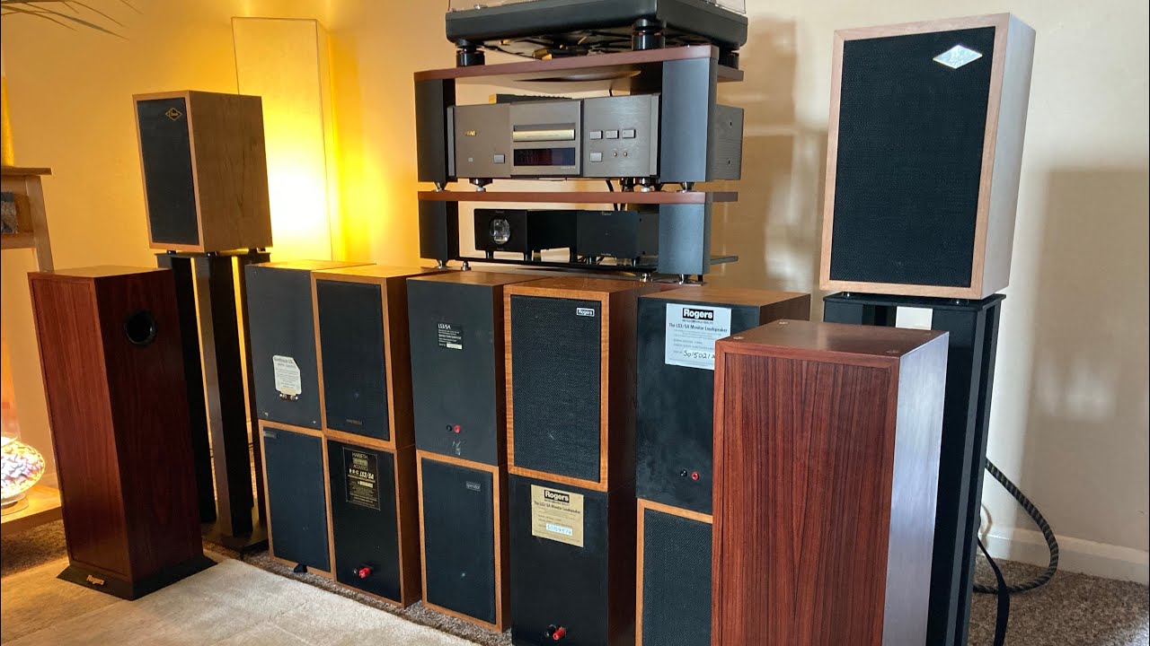 BBC LS3/5A Shootout. #rogers #spendor #harbeth #audiophile #hifi #speakerreview #british #speakers