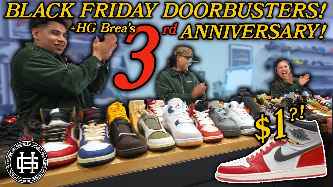 UNION AJ1s за 1 доллар?!? 3-я годовщина Holy Ground Brea + безумие Черной пятницы 2025 года!!!