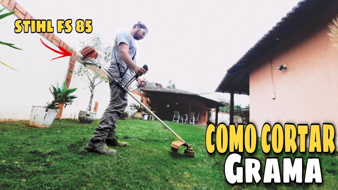 COMO CORTAR GRAMA COM ROÇADEIRA | EP 4 | David Dias
