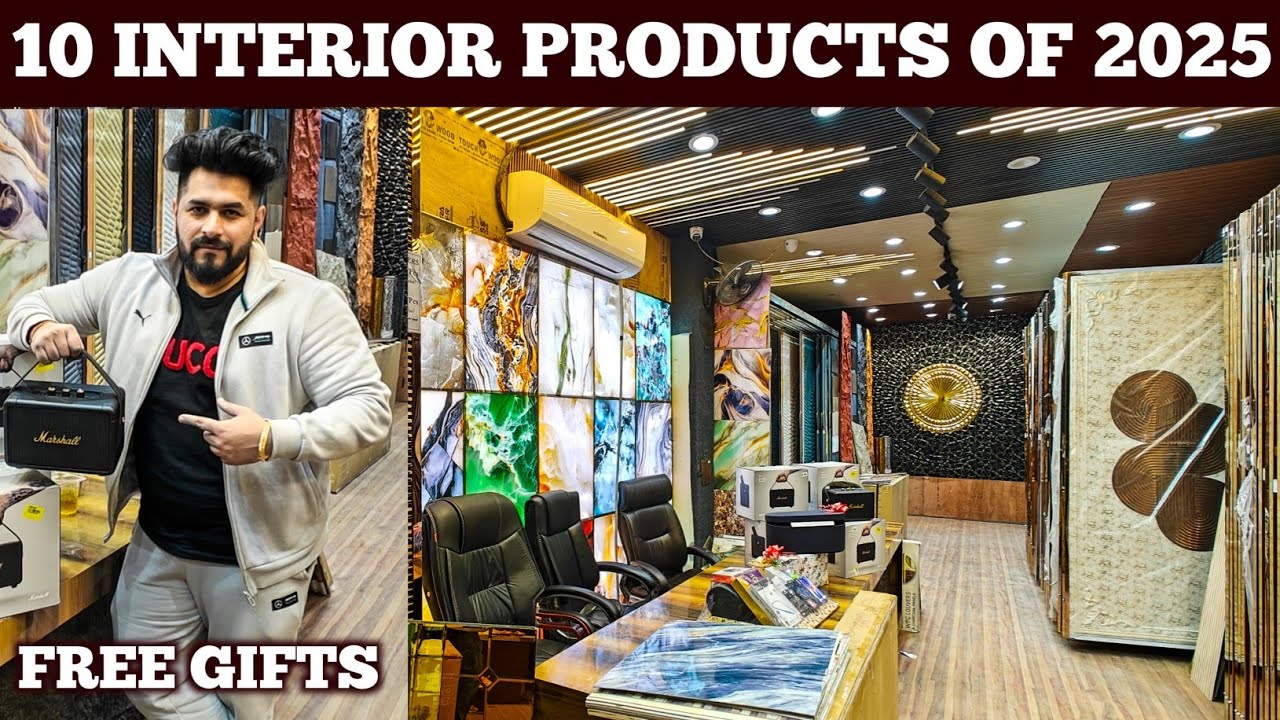 Top 10 Interior Products of 2025 With Free Gifts | Wall Panels BookMatch Sheets PU Rock Louvers