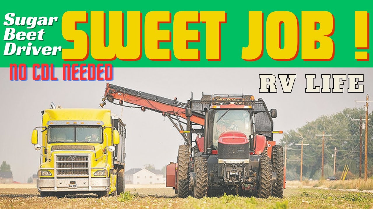 Sweet Job for Full Time RVers - Sugarbeet Harvest Driver