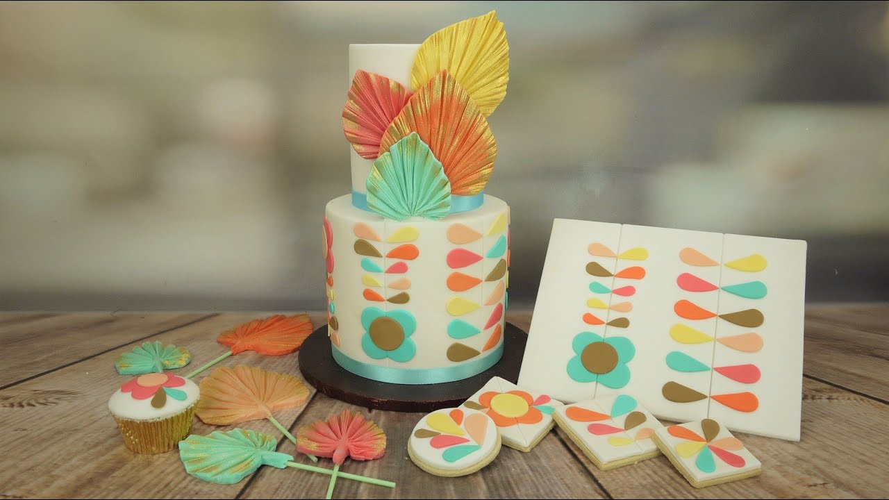 How To Make A Retro Celebration Cake With Palm Spear Cake Topper