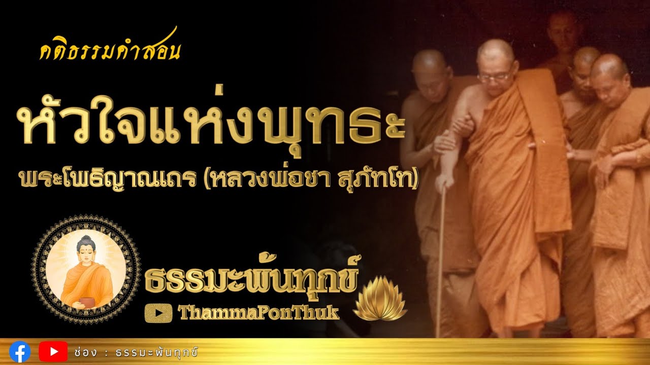 หัวใจแห่งพุทธะ : ฟังธรรมะ หลวงพ่อชา สุภทฺโท วัดหนองป่าพง #ธรรมะ #ฟังธรรมะ
