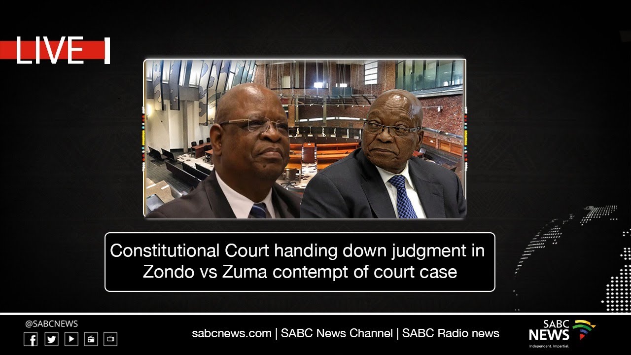 Former President Jacob Zuma contempt case judgment