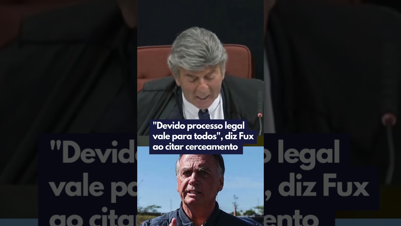 "Devido processo legal vale para todos", diz Fux ao citar cerceamento