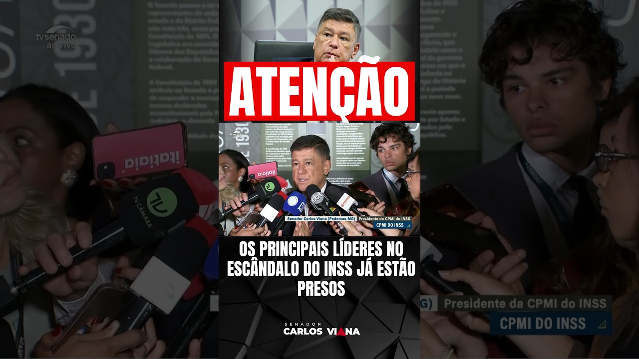 OS PRINCIPAIS L&Iacute;DERES NO ESC&Acirc;NDALO DO INSS J&Aacute; EST&Atilde;O PRESOS #cpmi #inss #senado