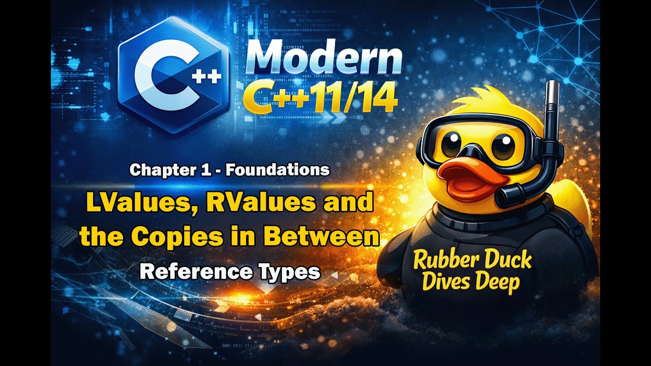 [01.02] LValues, RValues and the Copies in Between - Reference Types | Modern C++11/14