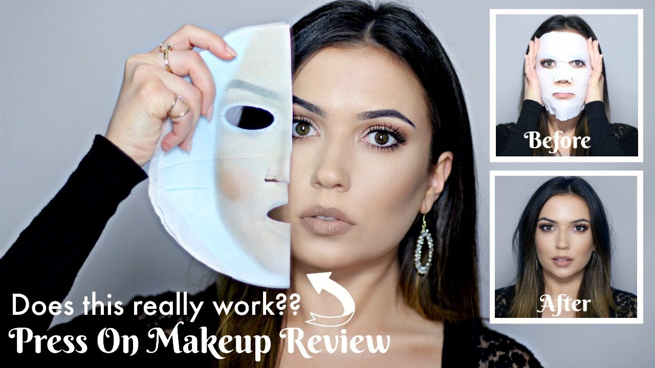Press On Makeup Face Mask | Does it work? 