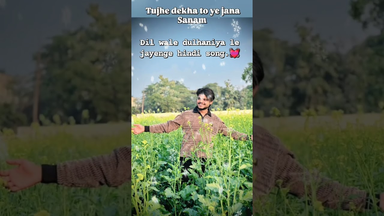 Tujhe dekha to yah Jana Sanam Shahrukh Khan ke hit movie song. @XsSharun 
