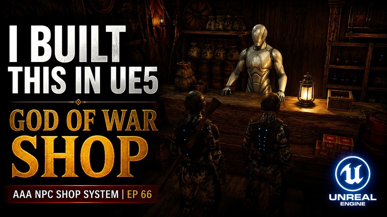 UE5 God of War–Style Merchant Shop – Advanced NPC Interaction, Smart Objects & State Tree EP 66