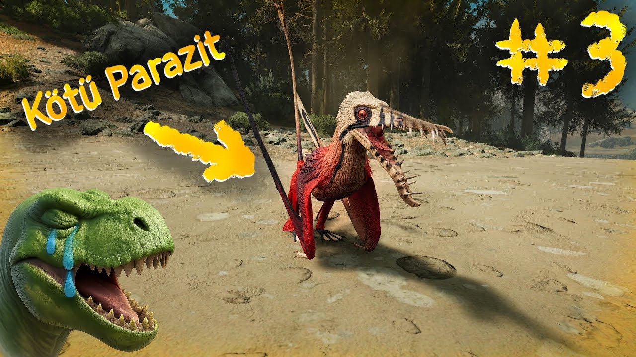 Yavru T Rex Oyundan Çıktı - Kötü Bir Parazit Olmak Bölüm 3 | Path Of Titans
