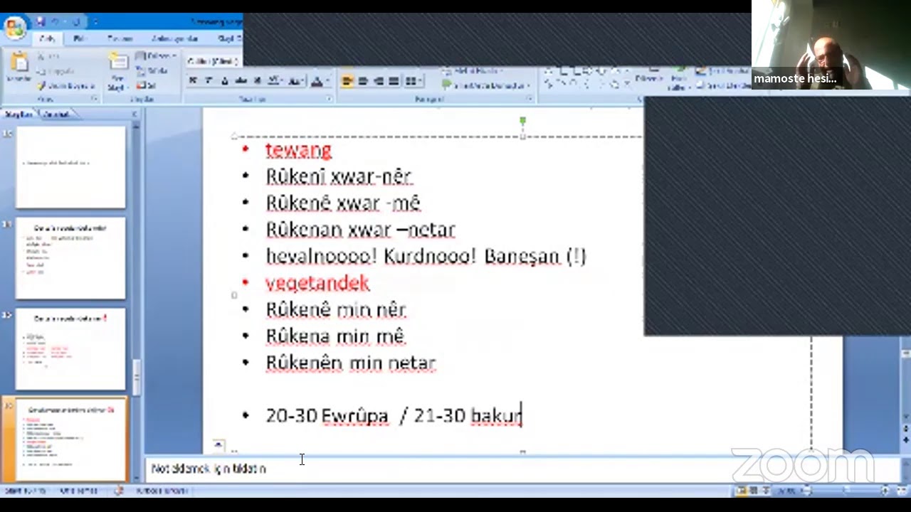 Dersa Kurmancî  - Tewang - Veqetandek